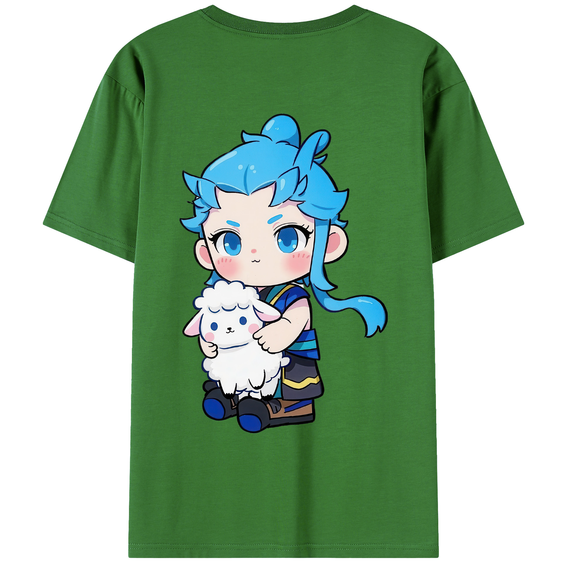 （画像用） Ne Zha 2 ナタ 魔童の大暴れ レディース半袖Tシャツ(バックプリント)